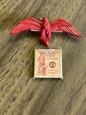 Vintage Estate SWEETHEART Pin WW2 Red Eagle PIN - Postal Savings Stamp picture