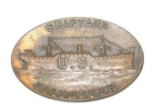 Original WWI US Military Home Front Shipyard Volunteer Pin picture