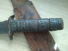 PINUP GIRL WW2 USMC Fighting Knife PAL Kabar WWII Blade Sheath US Trench Art picture