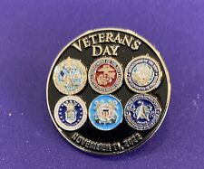 Veteran Day 2022 Lapel Pin Armed Forces Army Navy Air Force Marines Marine Corp picture