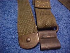 Original S.M. Co. 1944 Vintage WW2 US 1944 M1 Garand 03A3 Web Sling WWII Rusty C picture