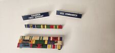 U. S. Military ROTC Mounted Ribbons  Vice Commander Squadron First Sergeant Name picture