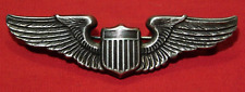 WWII US Army Air Corps Pilot Wing Pin Sterling Shirt Size AAF 2