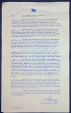 WWII Admiral Message Sailors Victory Japan Pearl Harbor WW2 Vintage Document picture