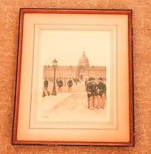 Framed 1887 French France Military Soldier Lithograph Edouard Detaille picture