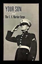 1951 Your Son And The US Marine Corps Vintage Recruitment Military Booklet picture