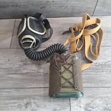 WW2 Era US Industrial Gas Mask & Original Case / Instructions Mine Safety picture