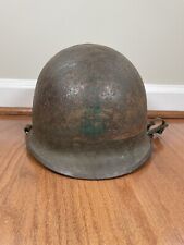Rare WW2 US M1 Schlueter Rear Seam Helmet 1945 CBI China Burma India Theatre picture