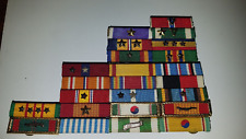 WWII Korea Vietnam US Marine Corps 22 Ribbon Bar USMC Alphas Bronze Star Purple picture