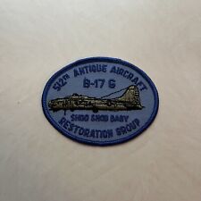512th Antique Aircraft B-17 G Shoo Shoo Baby Restoration Group Patch Rare Plane picture