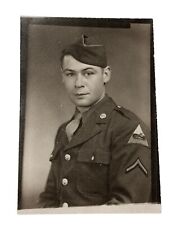 WW2 Photo Portrait U.S. GI Oscar Army Private Blank Armored Forces picture