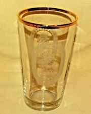 USS BULKELEY GLASS DDG 84 SECOND TO NONE BAR BARWARE GOLD RIM LIBBEY TUMBLER* picture