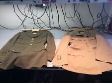 Lot of 2 Vintage WWII Regulation Army Officer's Uniform Dress Coat Jacket picture