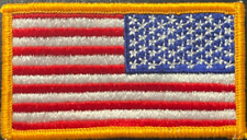 U.S. American Flag Right Shoulder Patch REAL Military Sew-On Insignia picture