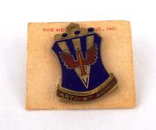 US WW2 Arte Et Armis Coat of Arms Pin Badge for Air Defense Artillery Regiments picture