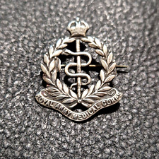WW1 Royal Army Medical Corps Badge Sterling Silver picture