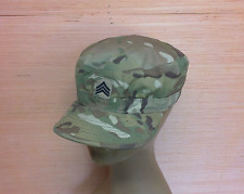 US Military Issue Multicam OCP Camo Army Patrol Cap Hat Sergeant Rank Size 7-3/8 picture