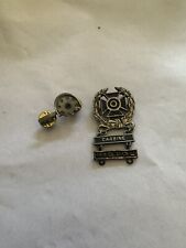 Vintage Army Expert CARBINE & PISTAL  Sterling Pin + Bonus Pin picture
