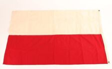 ORIGINAL WW2 WWII EXILED POLISH POLAND FLAG COTTON GERMAN OCCUPATION picture