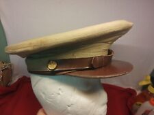 VTG WWII ERA US ARMY USAAF OFFICER KHAKI CRUSHER SERVICE CAP UNIFORM TWILL  picture