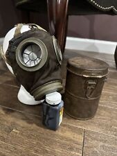 German WW1 M17 Gas mask & Can (mask In Rough Shape See Description) picture