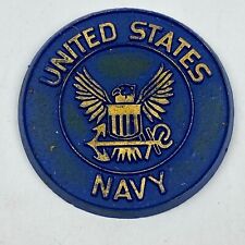United States Navy Eagle Military Rubber Magnet USA Made USN Vintage picture