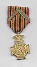 Belgium WW1 Military Decoration Loyal Service I Class Cross Chevron Medal picture