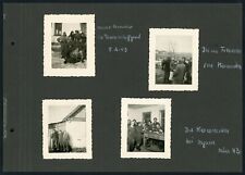 Lot of 4 German WW2 Photos Winter Russia 1943 Soldiers Parka Uniforms Groups Etc picture