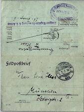 1916 WW1 GERMAN FELDPOFTBRIEF DATED 7/7/16 FROM FRONT LINE SOLDIER 29-145 picture