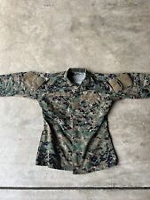 USMC MARPAT Trouse Digital Woodland Blouse Jacket Small Regular. Green, Camo picture