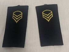 Official U S Army Soft Uniform Board Set-Staff Sargeant Black Gold picture
