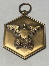US Military Merit Medal, Gold-Toned, Embossed Eagle, No Ribbon, Used picture