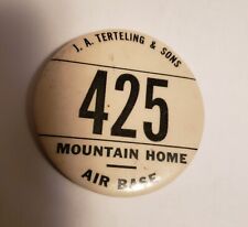 WWII Mountain Home Army Air Force Corps Base Idaho button pin war worker picture