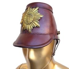 100% Genuine Leather and Brass German Police Shako WW2 Helmet Collectible Gift picture