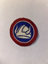 47th Infantry Division White Back Patch Cut Edge Vintage picture