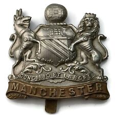 Original WW1 Manchester Regiment SERVICE BATTALION Cap Badge picture