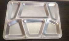 Vintage US Navy Stainless Steel Mess Hall Tray USN Marked Dated 1943 WW2 picture