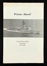 1970s Welcome Aboard USS Vreeland FF-1068 Navy Battleship Ship Vintage Brochure picture