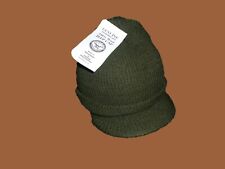  NEW GENUINE MILITARY OD GREEN JEEP WATCH CAP 100% WOOL 2 PLY U.S.A MADE BEANIE picture