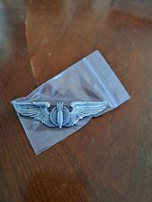 3 in ww2 bombideere wings solid sterling pin back a e co. ny picture