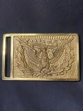 Antique 1851 Pattern Officer’s Sword Belt Eagle Plate Buckle picture