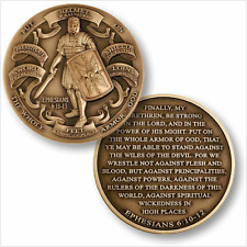 Armor of God Commemorative Challenge Coin High Relief Ephesians 6:10-12 - Large picture
