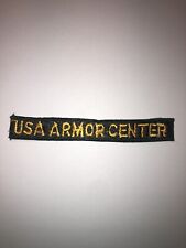 USA Armor Center Vintage Tab U.S. Army Patch picture