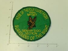 100 MP DET Sentry Dog Section German made color patch picture