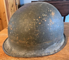Vintage US Army Helmet Metal M1 Military United States Marines Unknown Age 1of3 picture