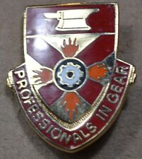 US Army 143rd Ordnance Bn Unit Crest Lapel Pin - G23 picture