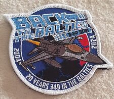BELGIAN AIRFORCE 20 YEARS  BALTIC AIR POLICING  F 16 RARE   PATCH  picture