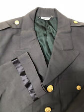 US Military Green Poly/Wool Army Service Dress Jacket Coat 37 Regular picture
