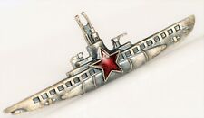 VTG RUSSIAN USSR CCCP SOVIET UNION SUBMARINE RED STAR MILITARY MOCKBA SILVER ?  picture