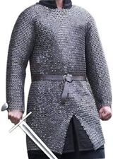 Chain Mail Shirt Armor 9 mm Flat Riveted with Washer Medieval Armour SCA picture